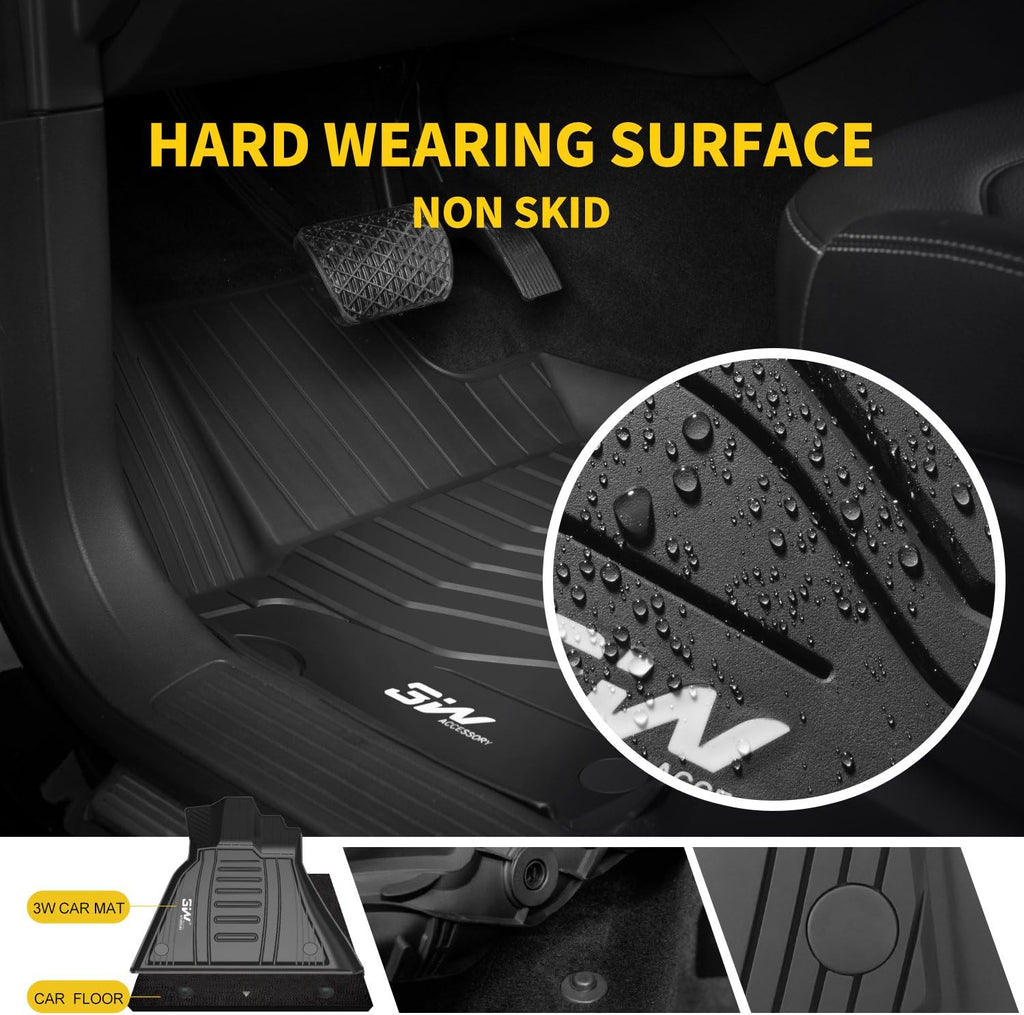 Black TPE All Weather Custom Fit Floor Liner Full Set K935