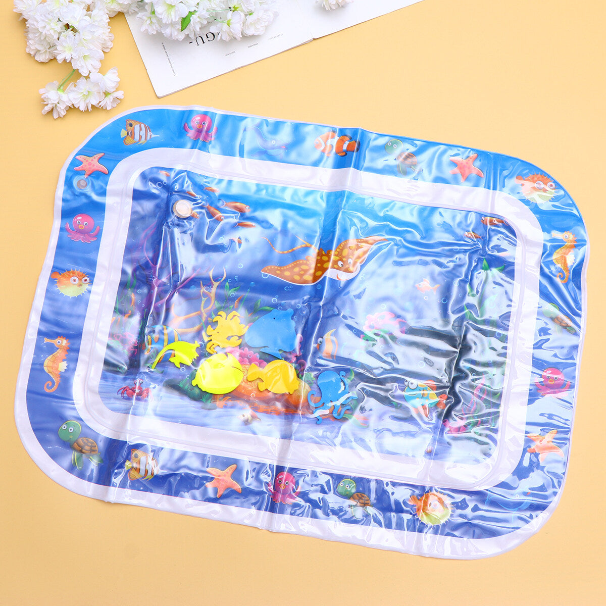 Inflatable Crawling Cushion Water Play Mat (Blue) W475253