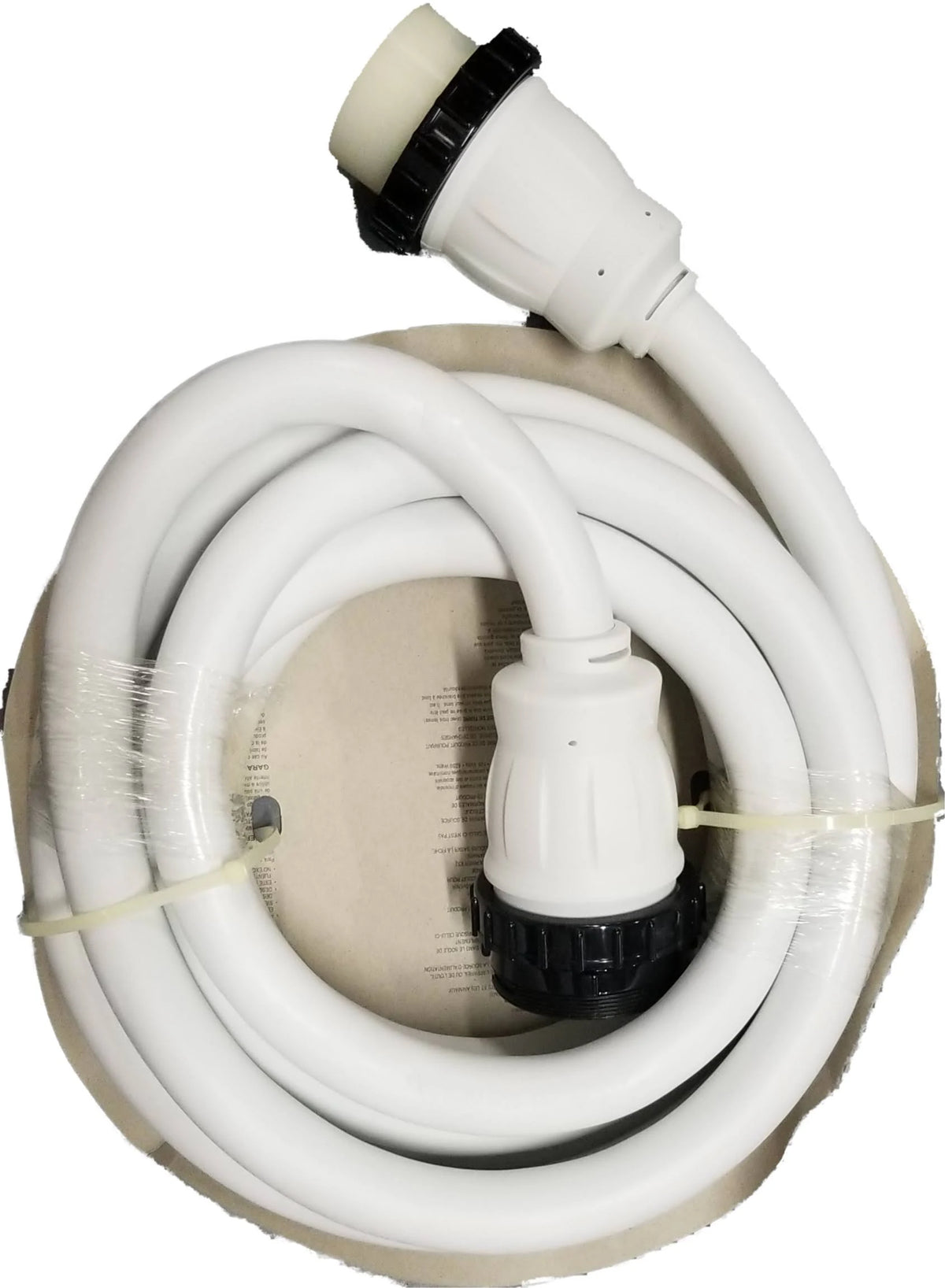 50 Amp 15 ft White Shore Power Extension Cord Q2716
