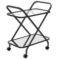 Black 2-Tier Bar Cart F525370