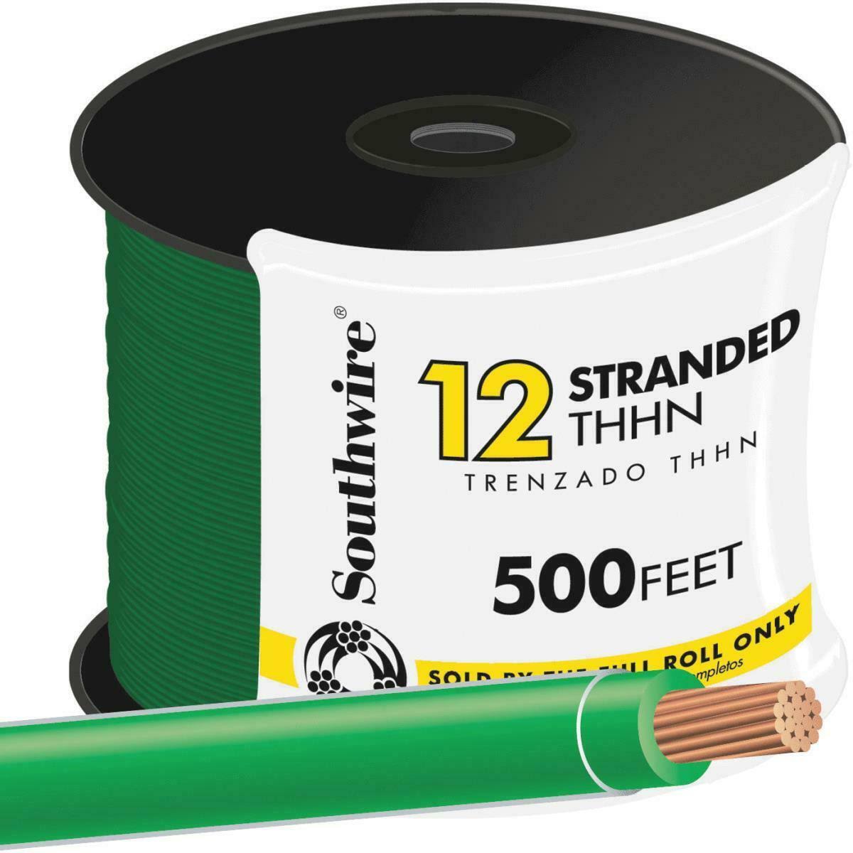 12 AWG Stranded Green THHN Wire 500 ft. P523