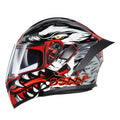 XL Dual Visor Flip up Full Face Motorcycle Helmet A40329
