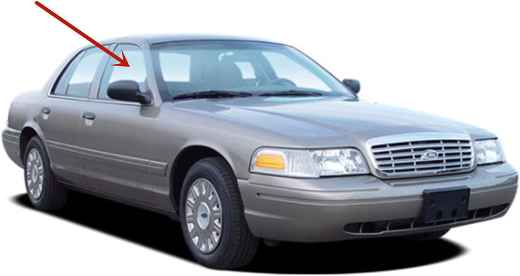 Passenger Side Front Door Window Glass Compatible with Mercury Grand Marquis 1992-2011 Models Pack of 2 U734247