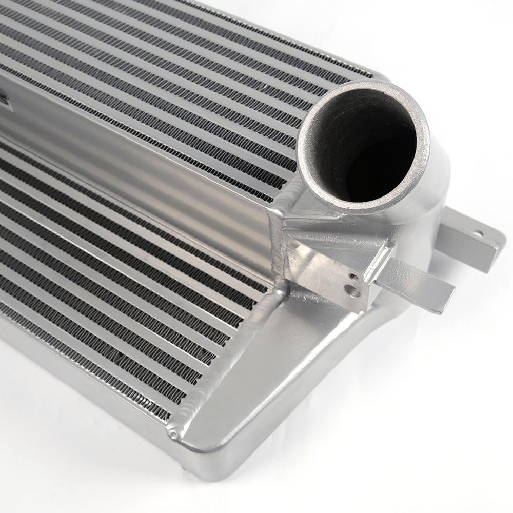 Aluminum Front Mount Intercooler for Ford Mustang 2.3L EcoBoost 2015 2016 2017 Silver Y508844
