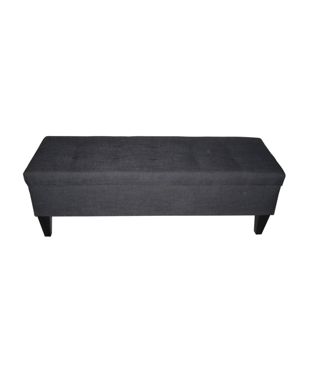 Charcoal Tufted Storage Bench X12916