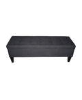 Charcoal Tufted Storage Bench X12916