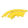 Yellow ABS Plastic Cable Raceway Elbow Cover C37659