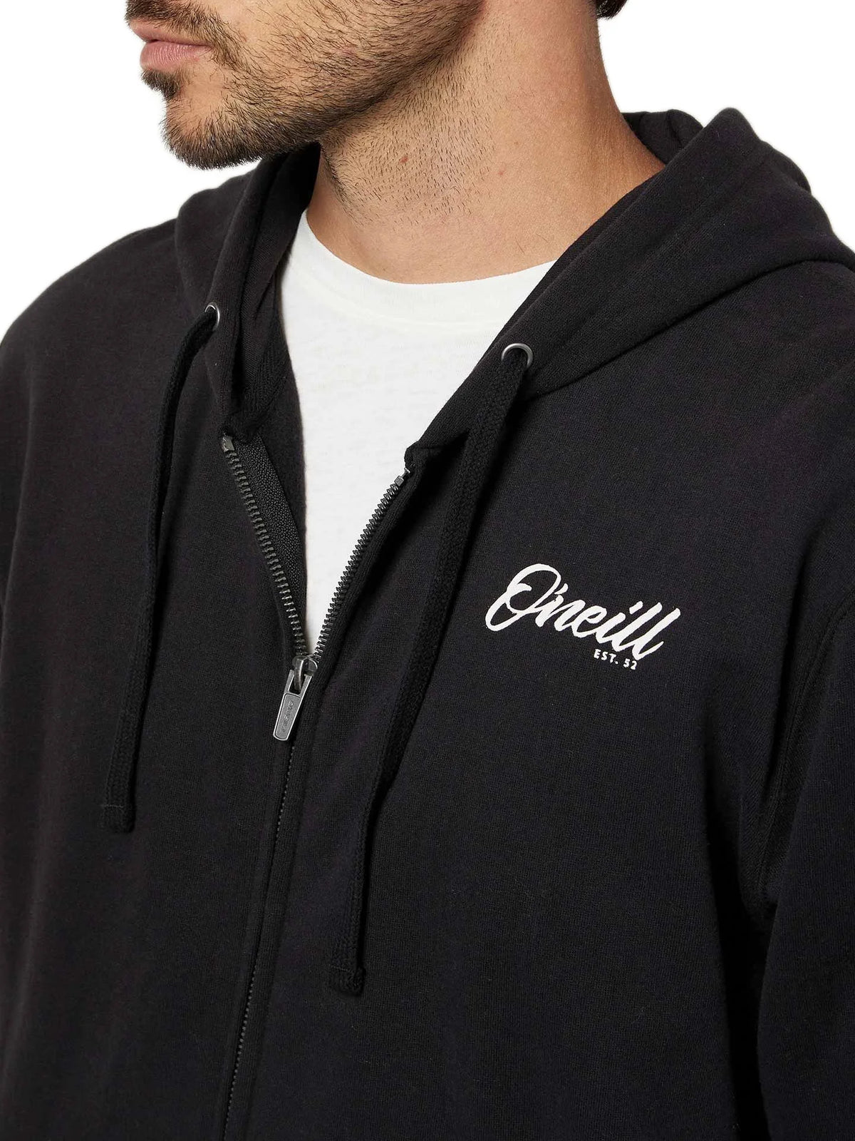 Black Bermuda Zip Hoodie O600811