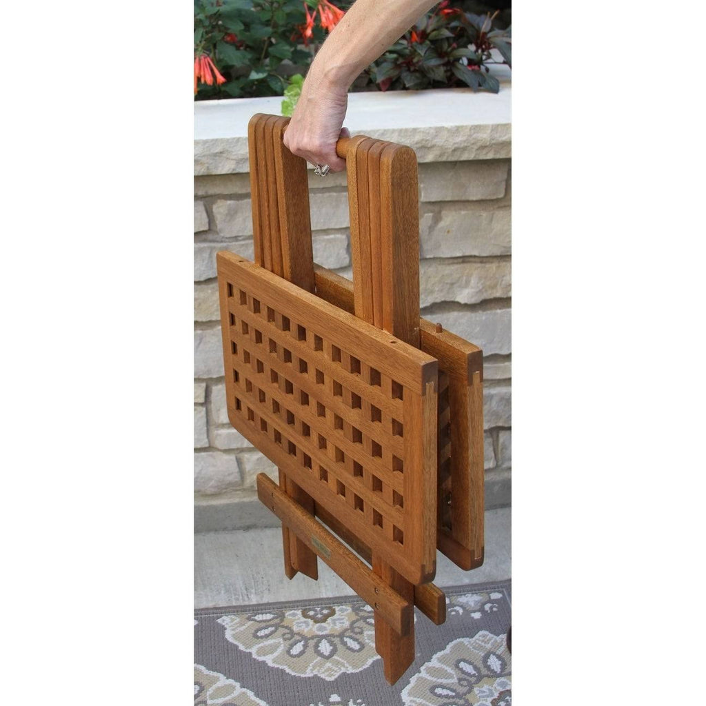 Brown Eucalyptus Folding Side Table P860