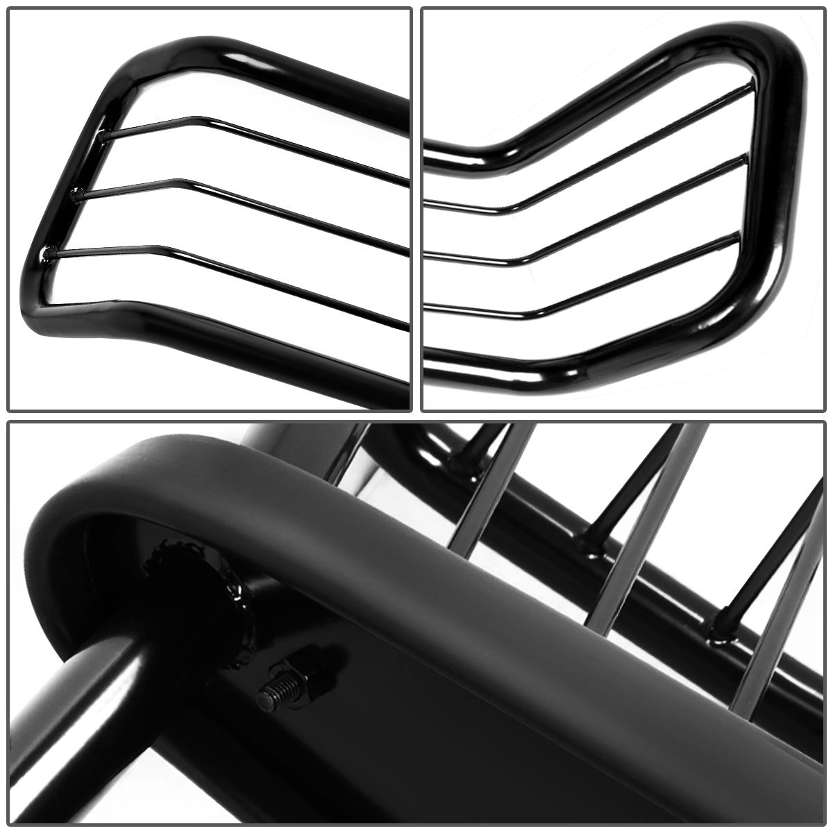 Front Bumper Protector Brush Grille Guard (Black) S398