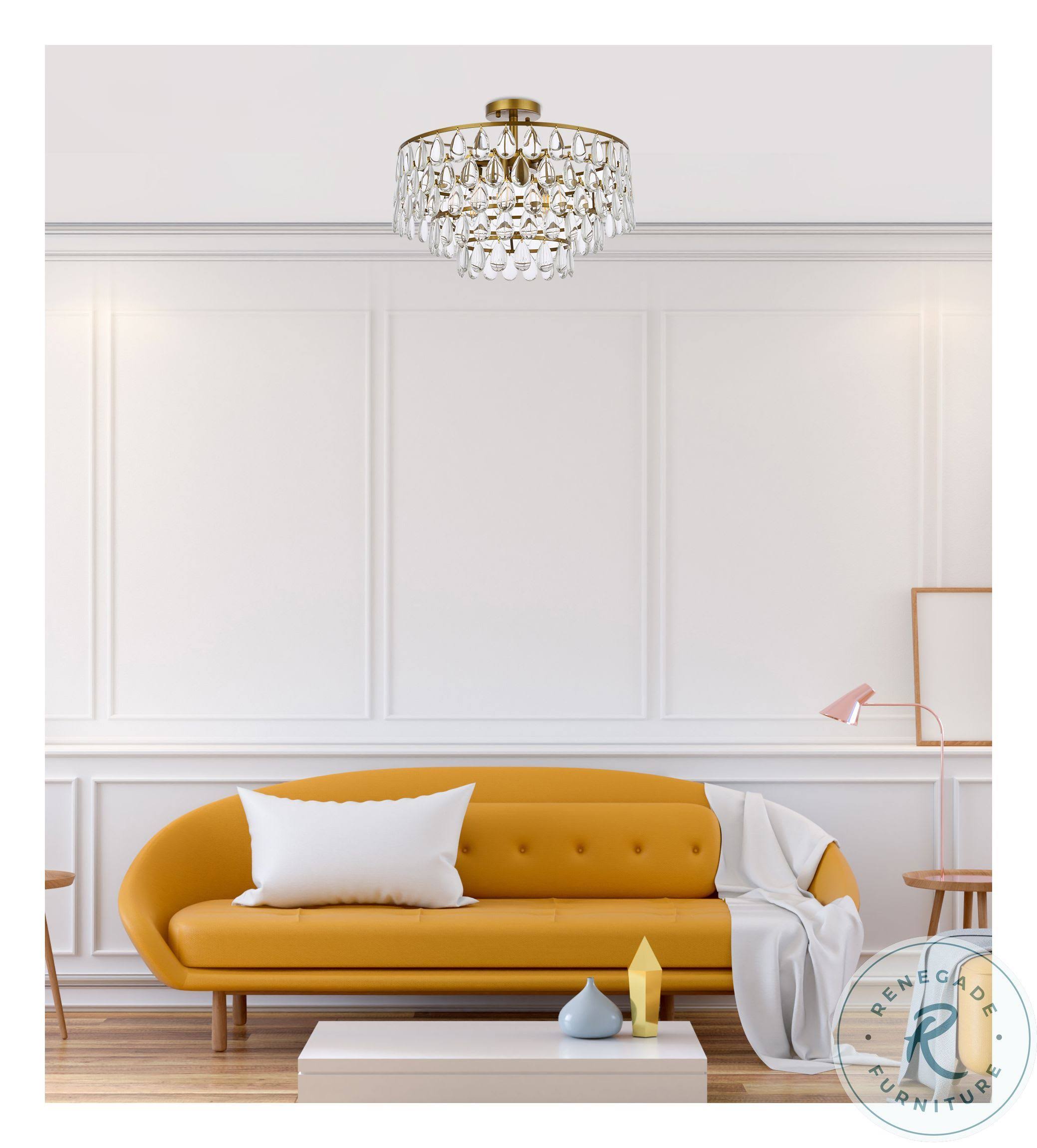 Brass Flush Mount E3129