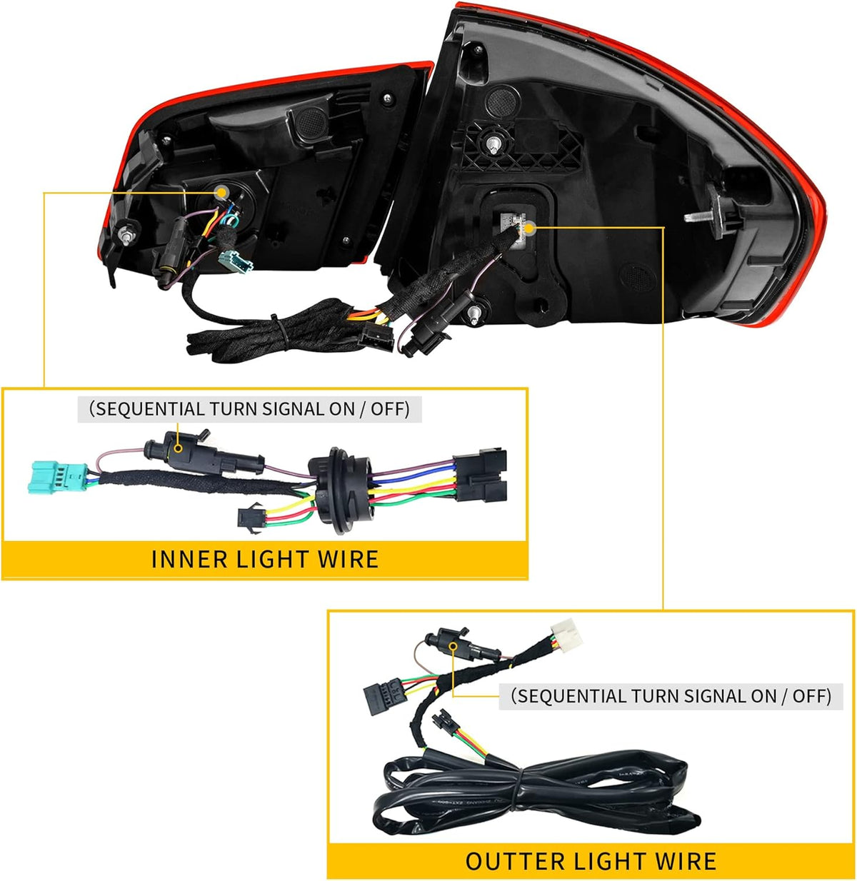 OLED Tail Lights with Sequential Turn Signal E604503