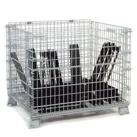 Folding Wire Container, 4000 lb Capacity U41117