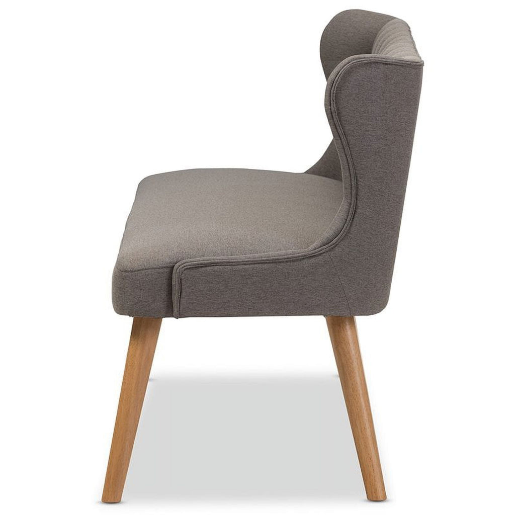 Tufted Wingback Sofa in Gray and Light Brown A550530