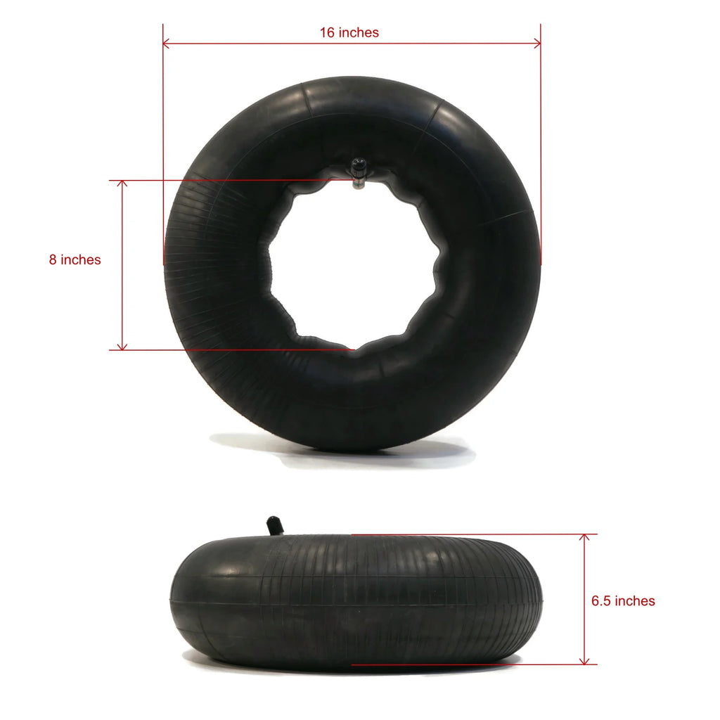 4 Tire Inner Tubes 16x6.50x8 TR13 Straight Valve Stem H150