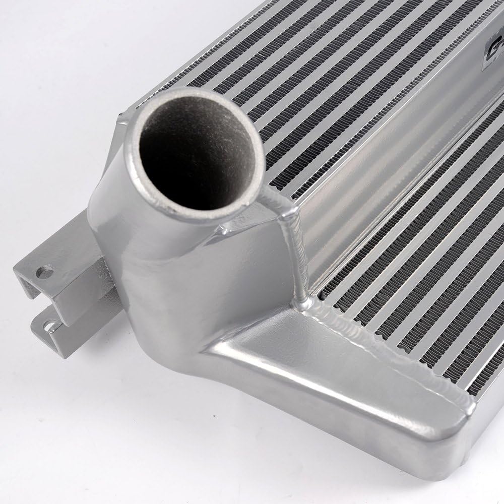 Aluminum Front Mount Intercooler for Ford Mustang 2.3L EcoBoost 2015 2016 2017 Silver Y508844