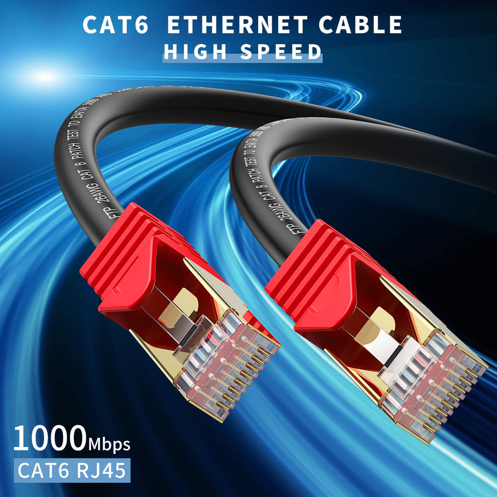 Outdoor Cat 6 Ethernet Cable 200ft Heavy-Duty FTP Waterproof Direct Burial F8502
