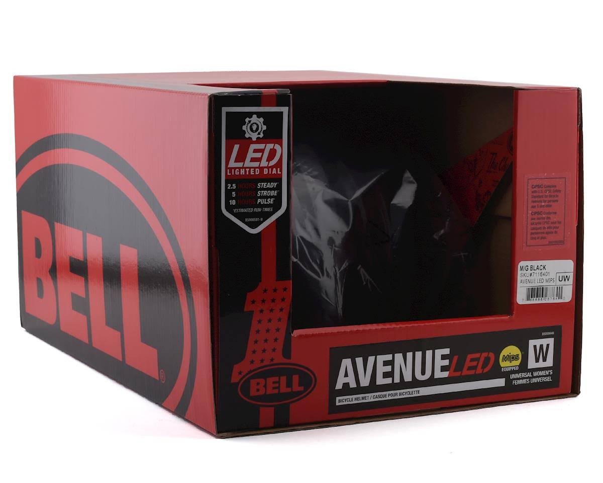 Matte / Gloss Black LED MIPS Helmet F135833