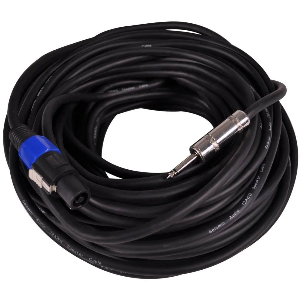 100 Foot 12 Gauge Speakon to 1/4 inch Pro Audio Speaker Cable S383905