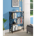 Metal and Wood 4-Shelf Bookcase O4863