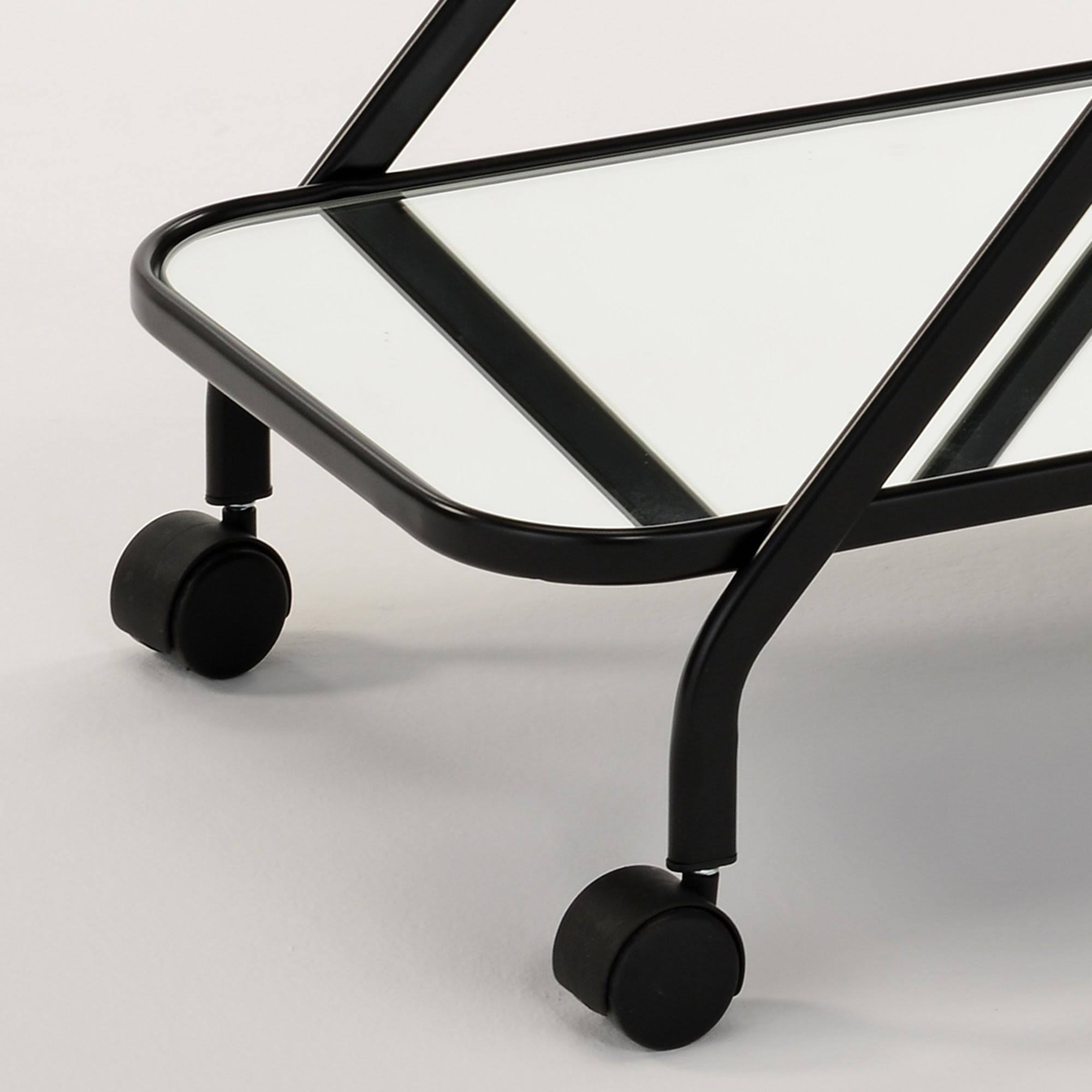 Black 2-Tier Bar Cart F525370