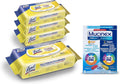 Lysol Disinfectant Cleaning Wipes, Lemon and Lime Blossom, 320 Count (Pack of 4) and Mucinex Fast-Max Day Cold & Flu & Night Severe All in One, 40 caplets (24 Daytime, 16 Nighttime) Pack of 2 G9538