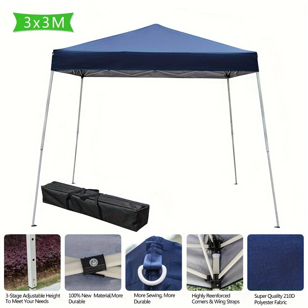 Blue/White Portable Waterproof Folding Tent R98746