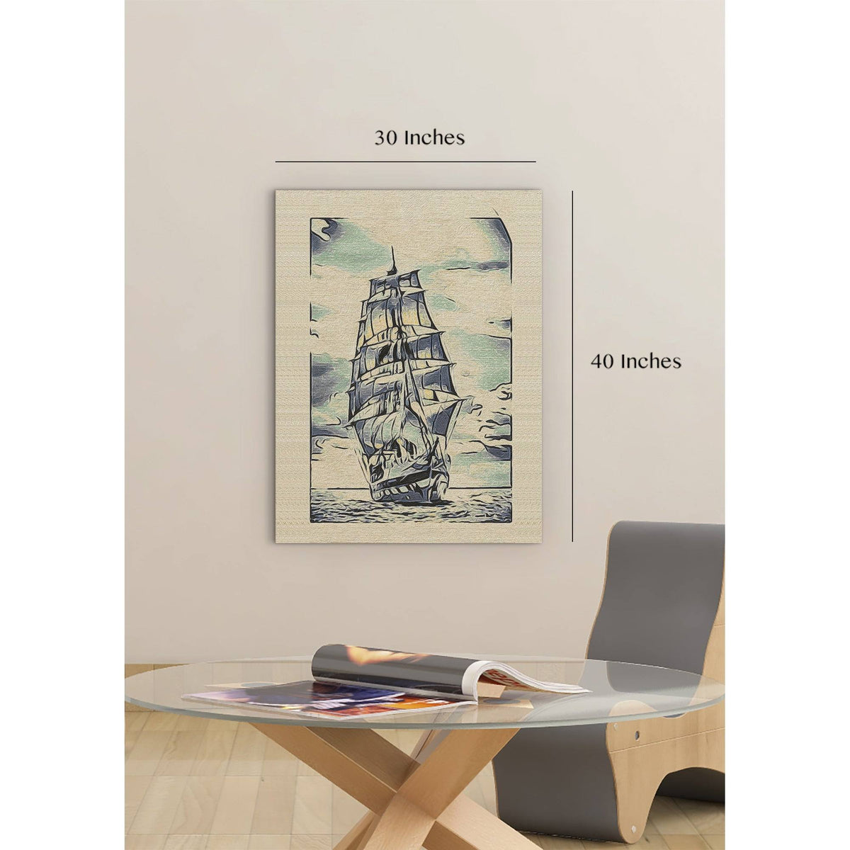 Multi-Color Stretched Canvas S167