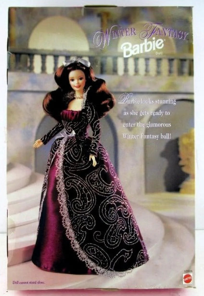 1996 Winter Fantasy Barbie 2 Brunette U787