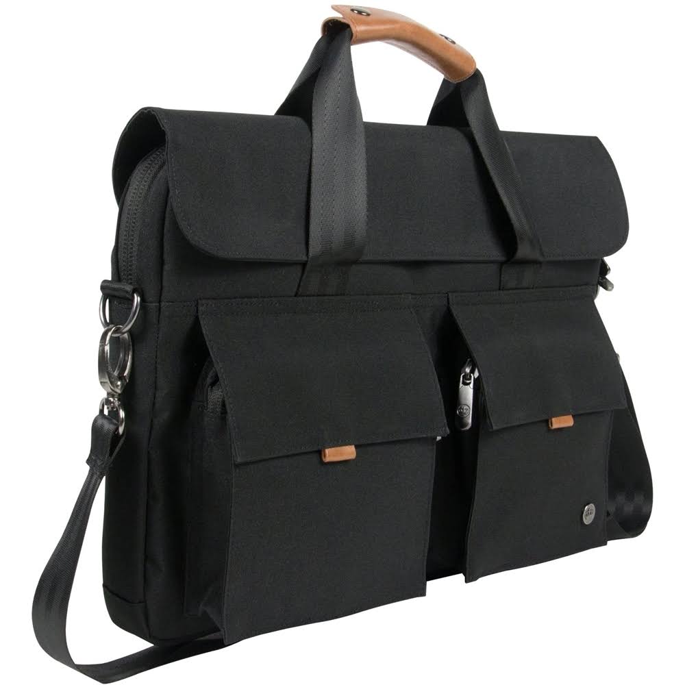 Notebook carrying shoulder bag - black Z752