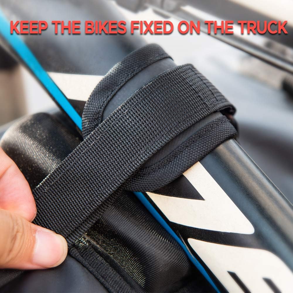 Pickup Tailgate Bike Pad with Fixing Straps, Tailgate Cover Transport Pad with Tool Pockets J398437