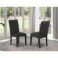 Black Linen Fabric Parson Chair, Set of 2 S97273