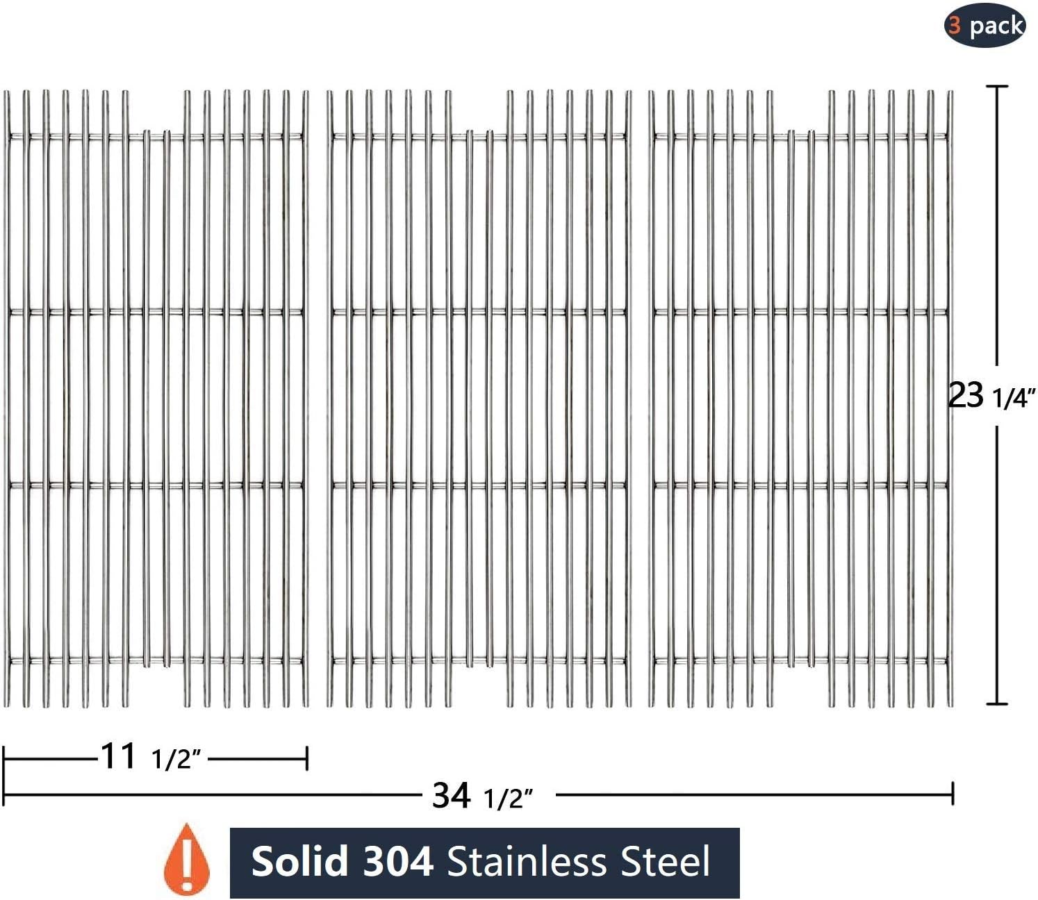 304 Stainless Steel Grill Grid Grates 3 Pack X6686