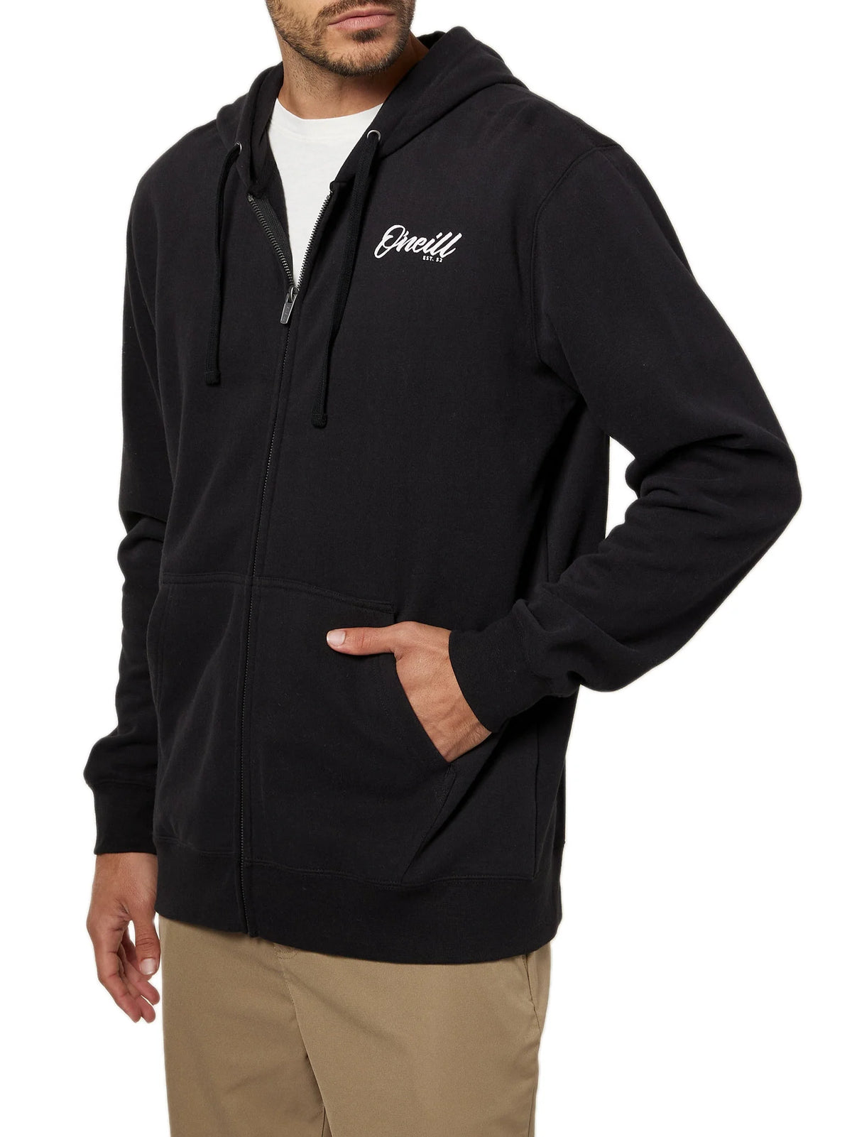 Black Bermuda Zip Hoodie O600811