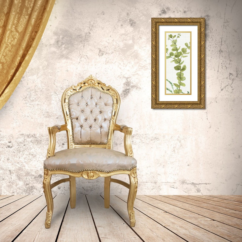 10x18 Gold Ornate Wood Framed Museum Art Print O971