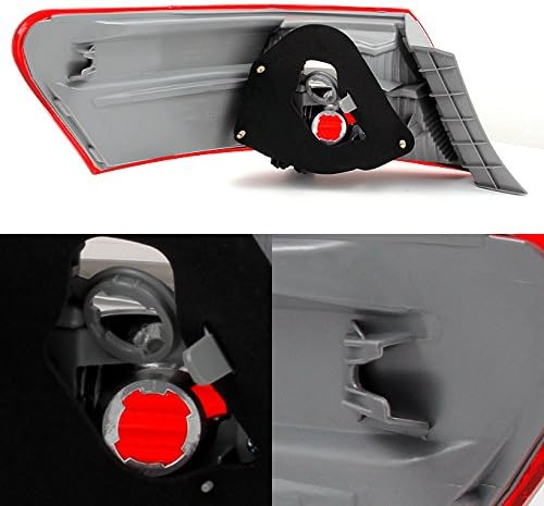 Red Clear Rear Tail Lights Pair M24638