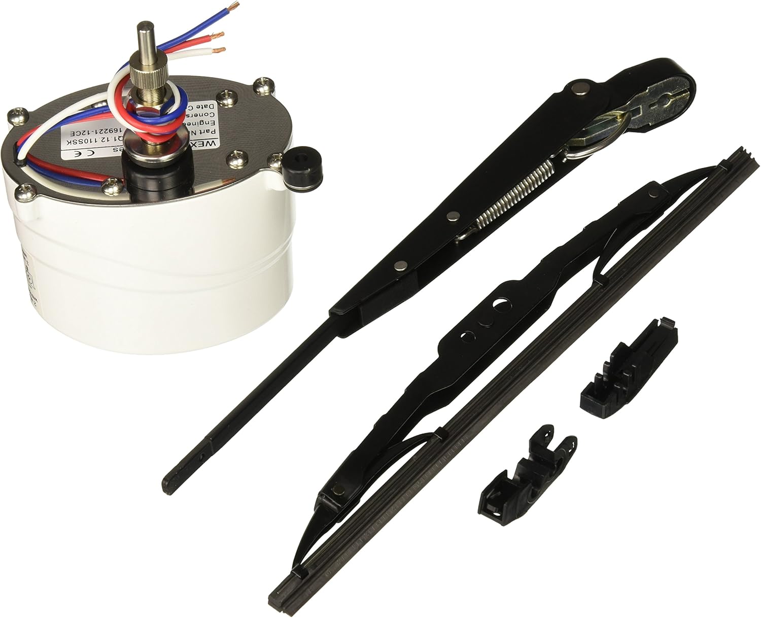1.5 Shaft Marine Windshield Wiper Kit, Wiper Arm, Blade and Motor 12V, 110 Degree Sweep Z196622