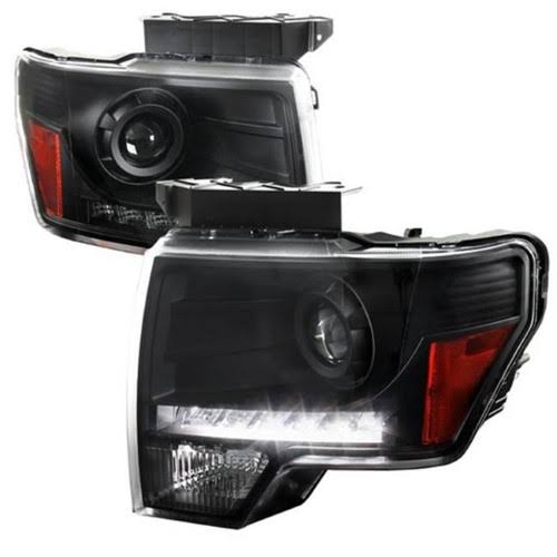 Black Projector Headlights with LED for Ford F150 N38270