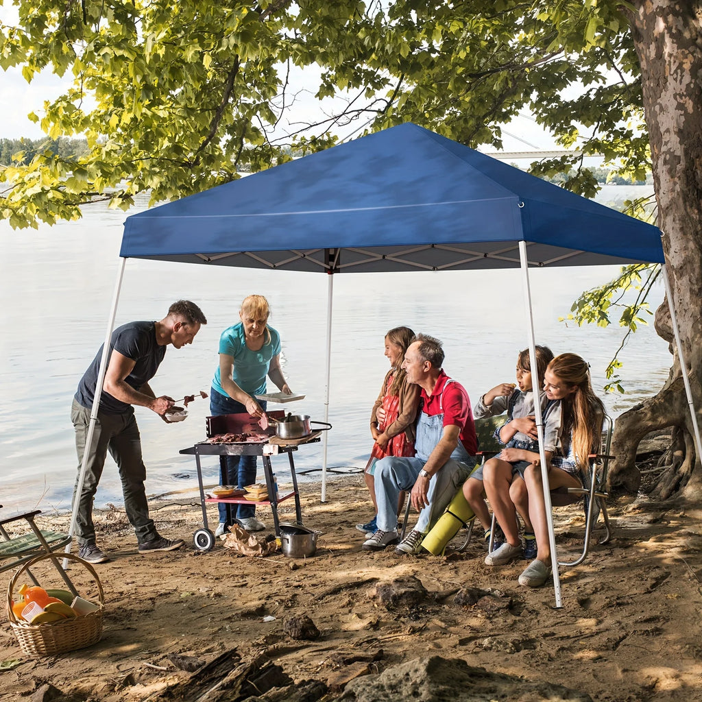 Blue/White Portable Waterproof Folding Tent R98746