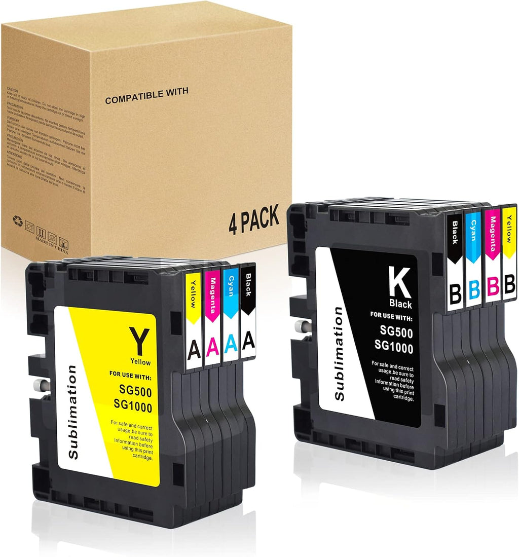 Sublimation Ink Cartridge 8-Pack for Sawgrass Virtuoso SG500 SG1000 Printer W51788