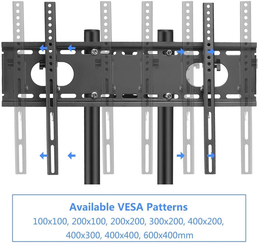 Rolling TV Stand Mount Cart with Wheels for 32-70 inch TVs I99609