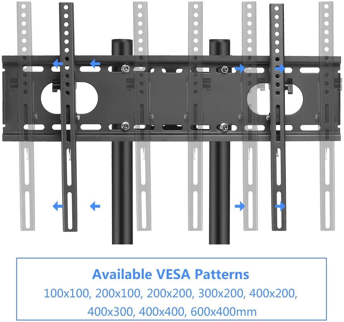 Rolling TV Stand Mount Cart with Wheels for 32-70 inch TVs I99609