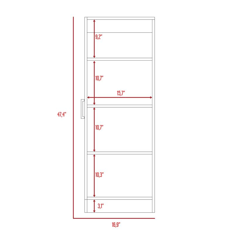 White High Pantry Cabinet V9868