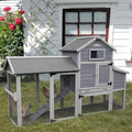 Wooden Chicken Coop with Chicken Run D468882