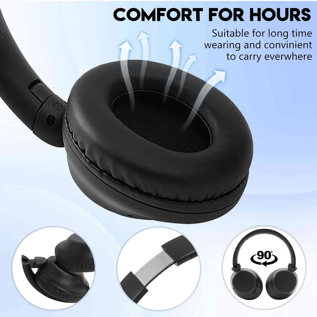 Wireless Bluetooth Over The Ear Headphones with Mic D5556