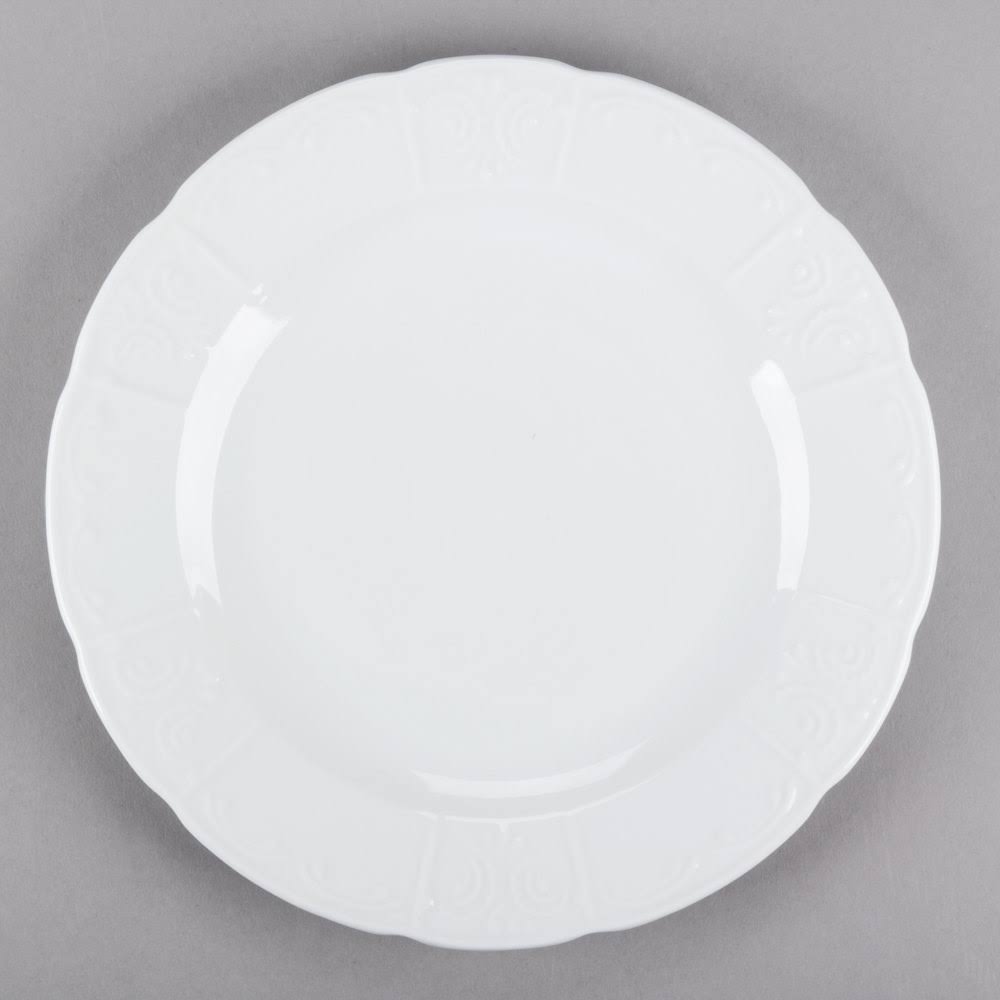 Bright White China Plate - 12/Case Q940505