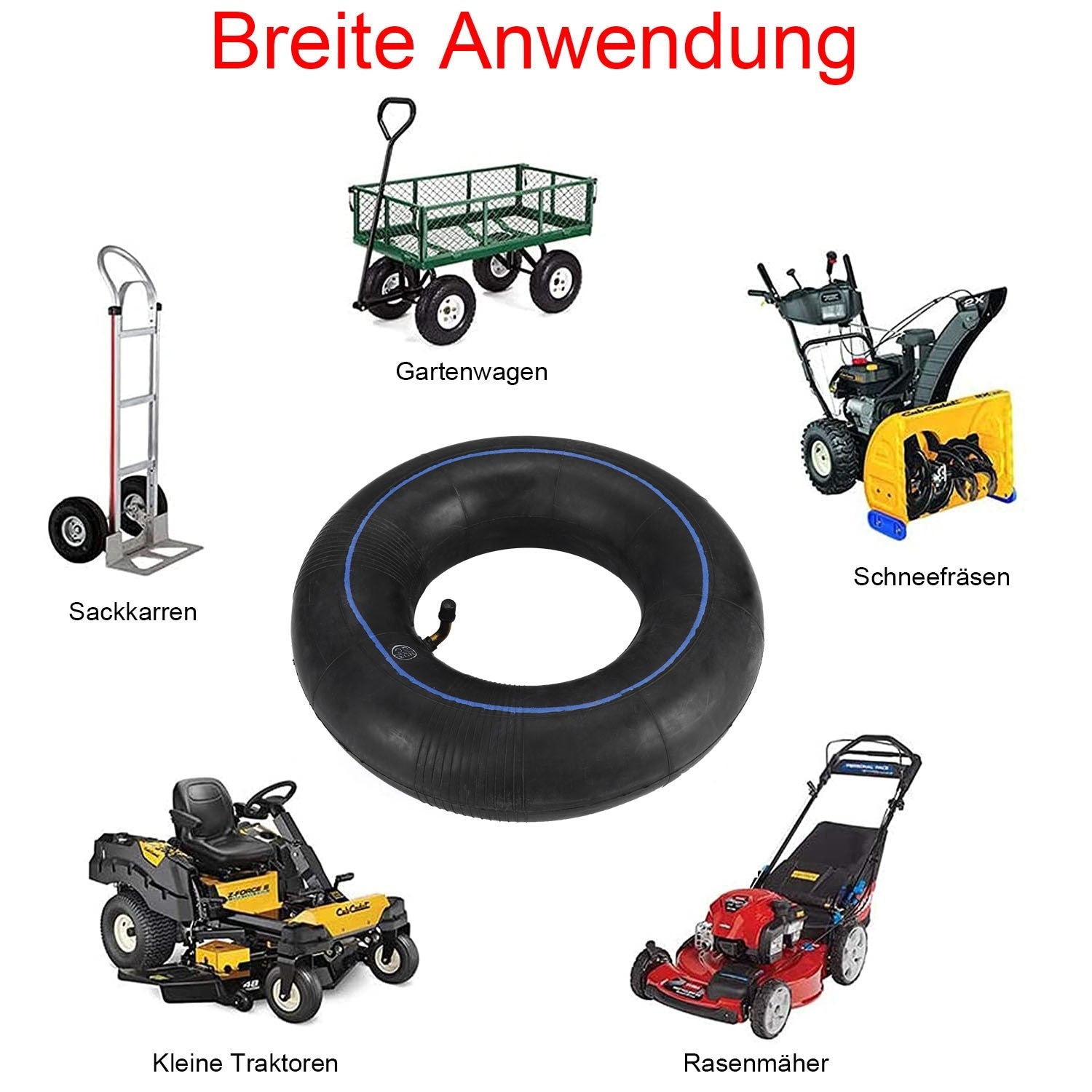 Bent Valve Tire Inner Tube 13x5.00-6 L25544