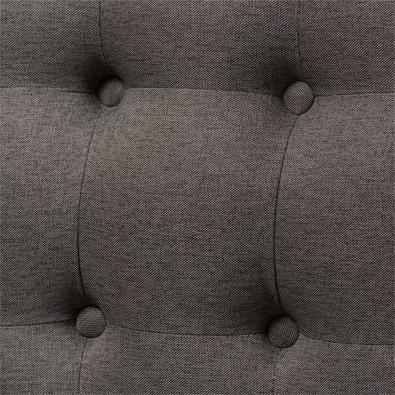 Tufted Wingback Sofa in Gray and Light Brown A550530