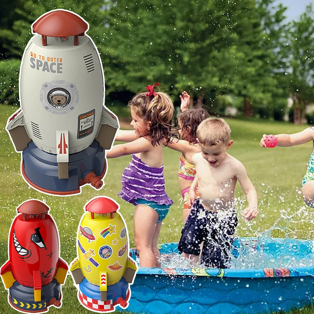Rocket Launcher Toys Outdoor Water Pressure Lift Sprinkler Toy red G70682