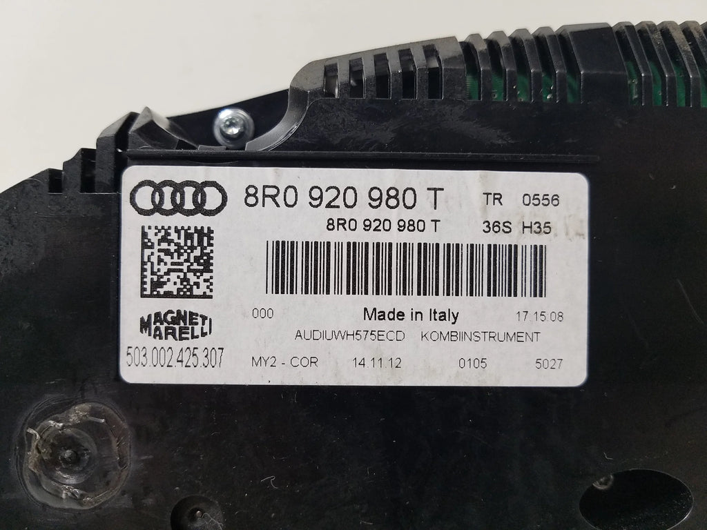 Pre-Owned 2013 Audi Q5 Speedometer Cluster 112K Miles W53232